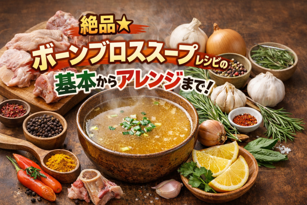 絶品★ボーンブロススープレシピの基本からアレンジまで！