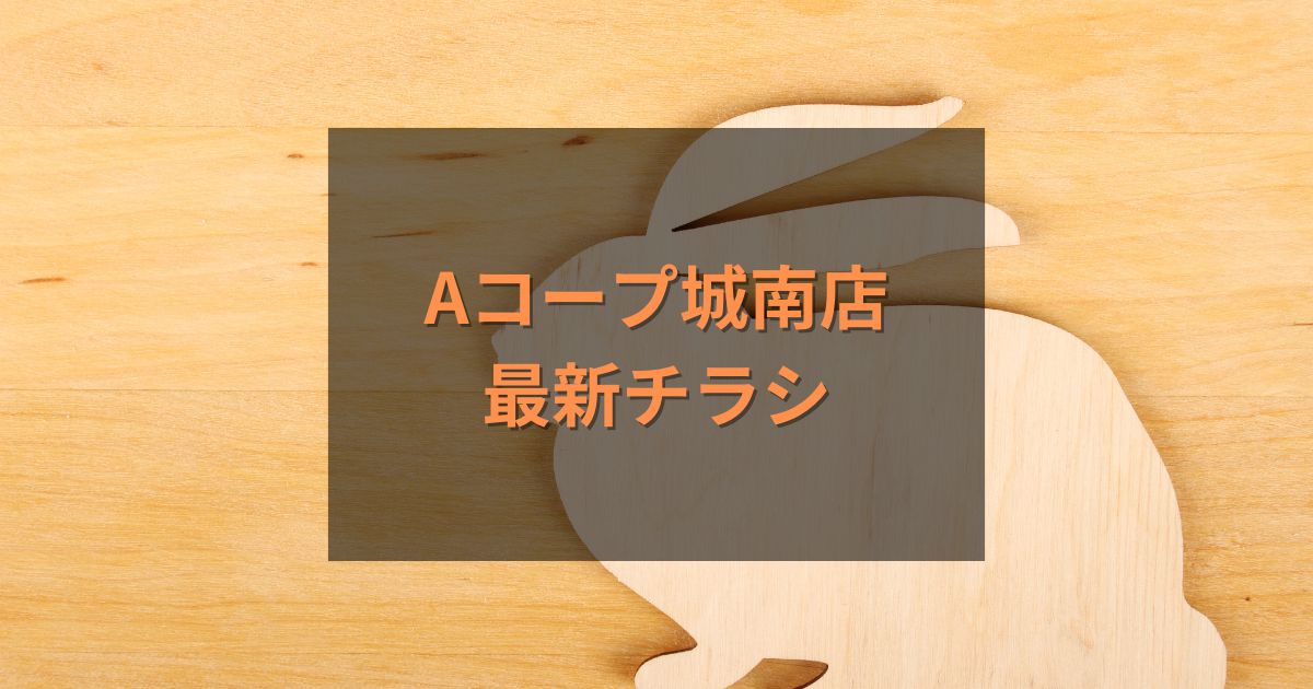 Aコープ城南店最新チラシ