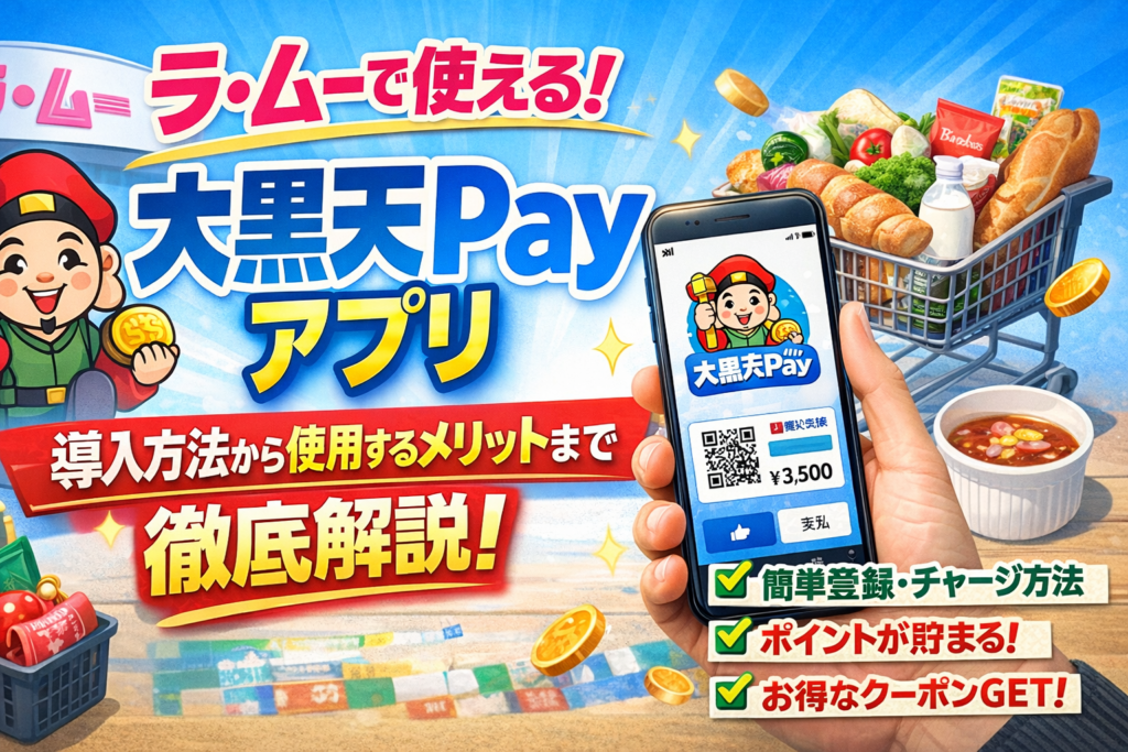 大黒天Payアプリの追加・チャージ方法からメリットまで徹底解説